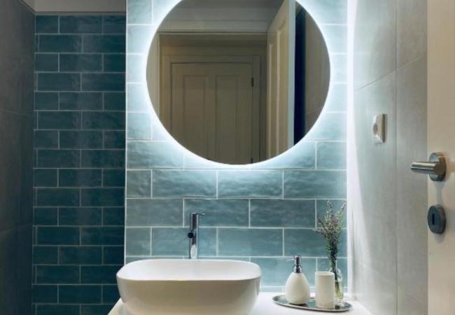 Casa de banho moderna em casa rural na natureza WC Moderno Casa Rural Natureza Montanha