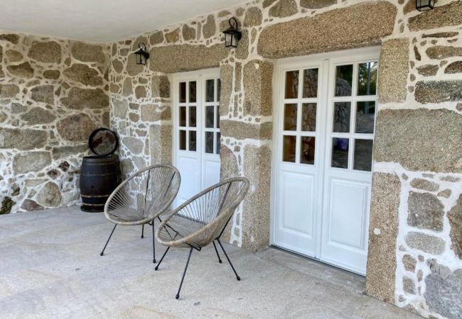 Terraço mobilado em alojamento na natureza Terraço Vista Montanha Natureza