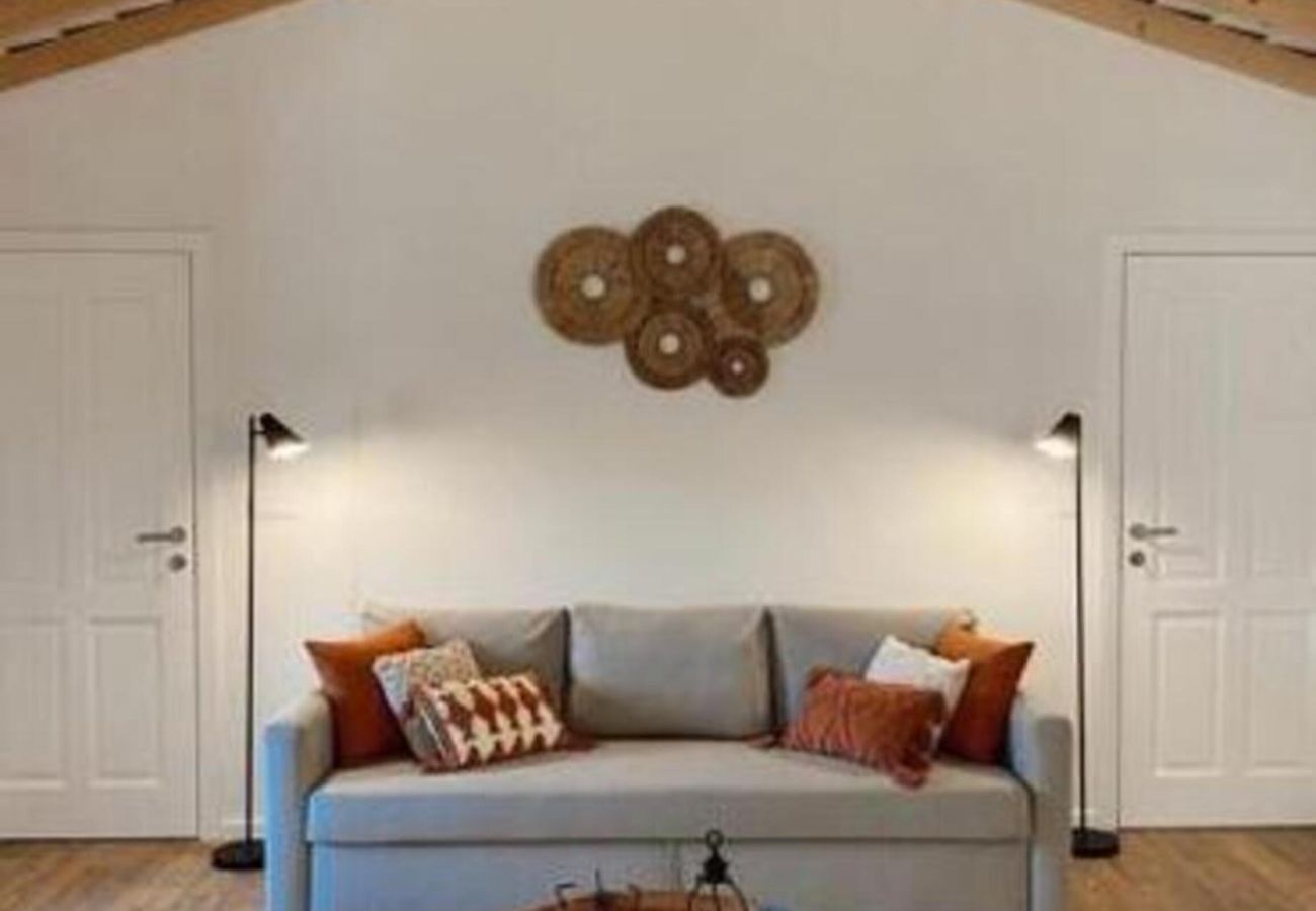 Sala de estar mobilada em alojamento na natureza Sala Conforto Relax Alojamento Natureza