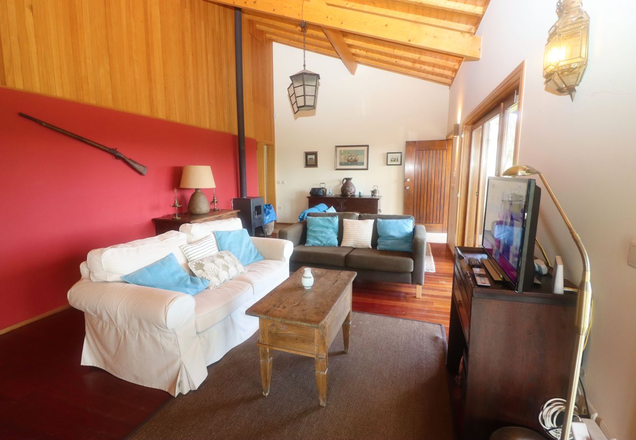 Salón Alojamiento Vacacional en Gerês Decoración Salón Hogar Vacaciones Gerês Naturaleza