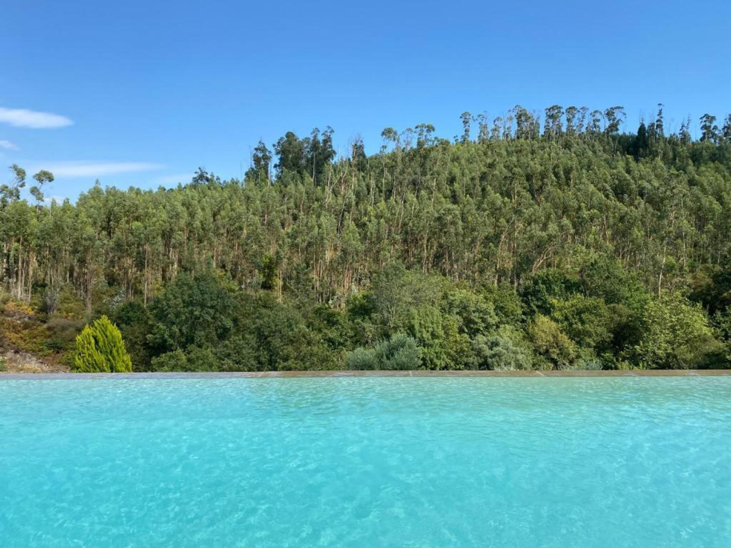 Piscina en alojamiento en la naturaleza con vistas a la montaña. Piscina Naturaleza Vistas A La Montaña